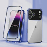 Custodia vetro temperato con doppia fibbia magnetica iPhone 17 Pr