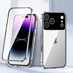Custodia vetro temperato con doppia fibbia magnetica iPhone 17 Pr