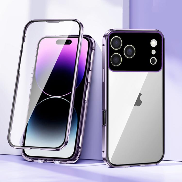 Custodia vetro temperato con doppia fibbia magnetica iPhone 17 Pr