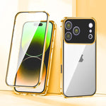 Custodia vetro temperato con doppia fibbia magnetica iPhone 17 Pr
