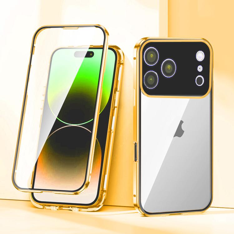Custodia vetro temperato con doppia fibbia magnetica iPhone 17 Pr