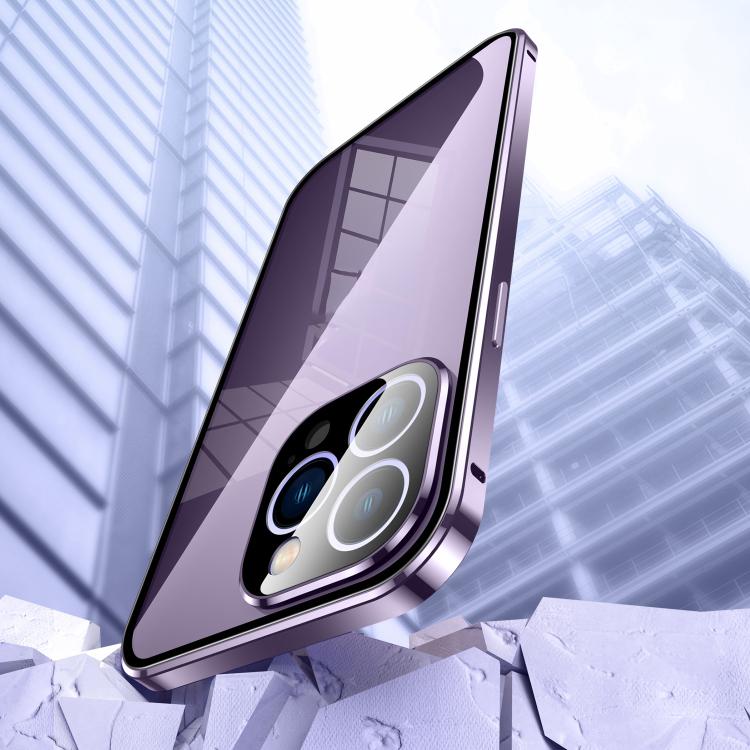 Custodia vetro temperato con doppia fibbia magnetica iPhone 17 Pr