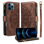 Custodia portafoglio in ecopelle con RFID per iPhone 14 Pro Max