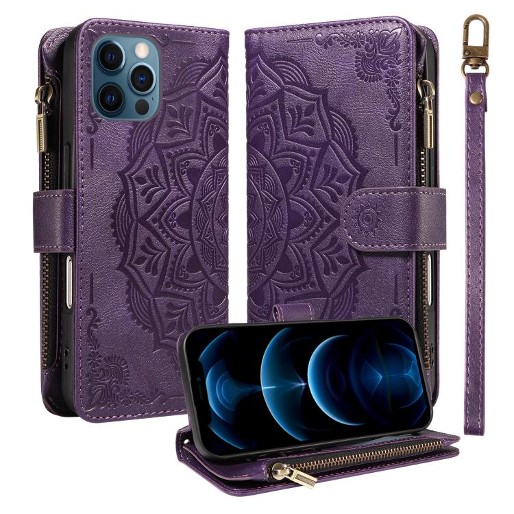 Custodia portafoglio in ecopelle con RFID per iPhone 14 Pro Max