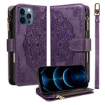 Custodia portafoglio in ecopelle con RFID per iPhone 14 Pro Max