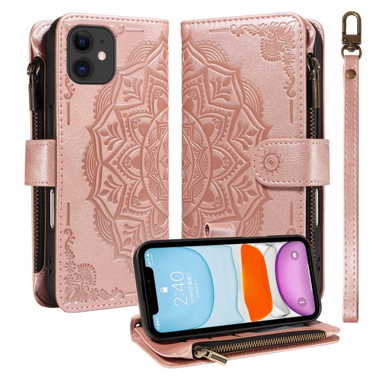 Custodia portafoglio in ecopelle con protezione RFID per iPhone