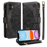 Custodia portafoglio in ecopelle con protezione RFID per iPhone