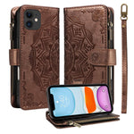 Custodia portafoglio in ecopelle con protezione RFID per iPhone
