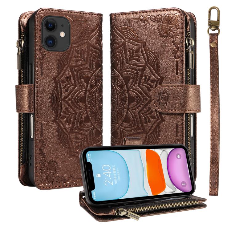 Custodia portafoglio in ecopelle con protezione RFID per iPhone