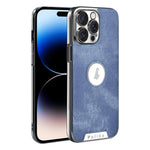 Custodia effetto denim per iPhone 14 Pro Max