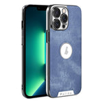 Custodia effetto denim per iPhone 14 Pro Max
