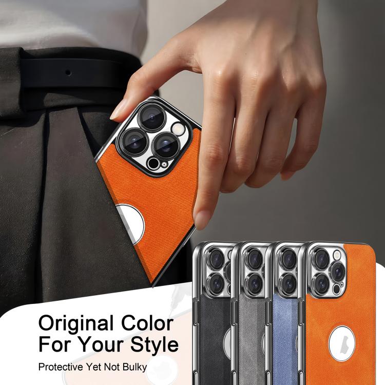 Custodia effetto denim per iPhone 14 Pro Max