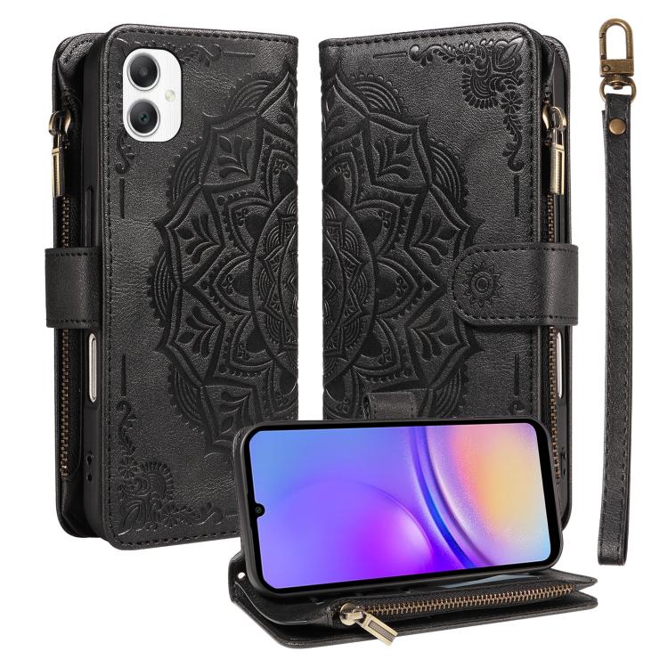 Custodia in ecopelle vegana con cerniera e protezione RFID per Samsung Galaxy