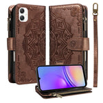 Custodia in ecopelle vegana con cerniera e protezione RFID per Samsung Galaxy
