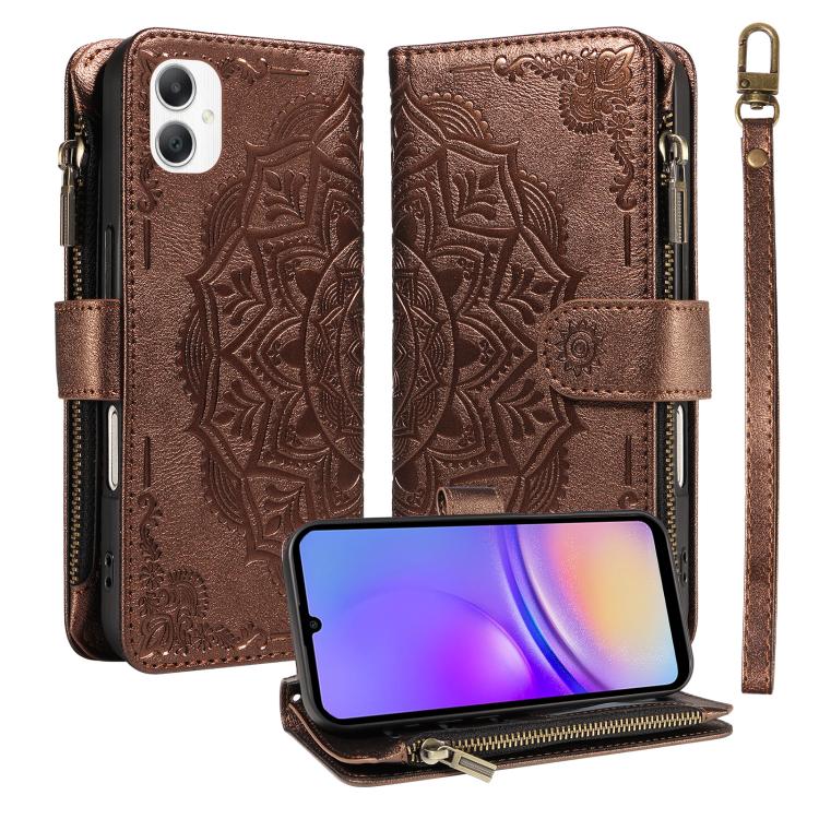 Custodia in ecopelle vegana con cerniera e protezione RFID per Samsung Galaxy