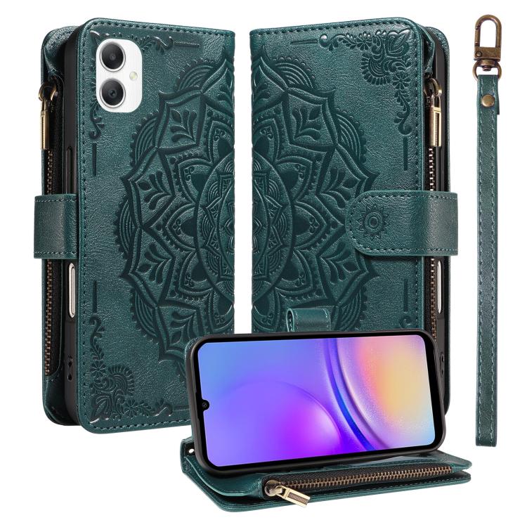 Custodia in ecopelle vegana con cerniera e protezione RFID per Samsung Galaxy
