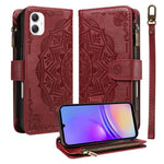 Custodia in ecopelle vegana con cerniera e protezione RFID per Samsung Galaxy