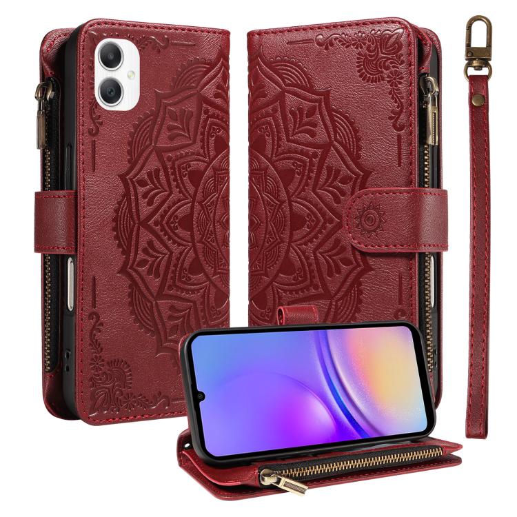 Custodia in ecopelle vegana con cerniera e protezione RFID per Samsung Galaxy