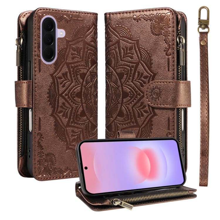 Custodia in ecopelle vegana con cerniera e protezione RFID per Samsung Galaxy