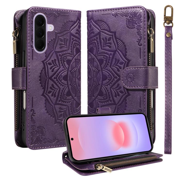 Custodia in ecopelle vegana con cerniera e protezione RFID per Samsung Galaxy
