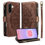 Custodia in ecopelle vegana con cerniera e protezione RFID per Samsung Galaxy