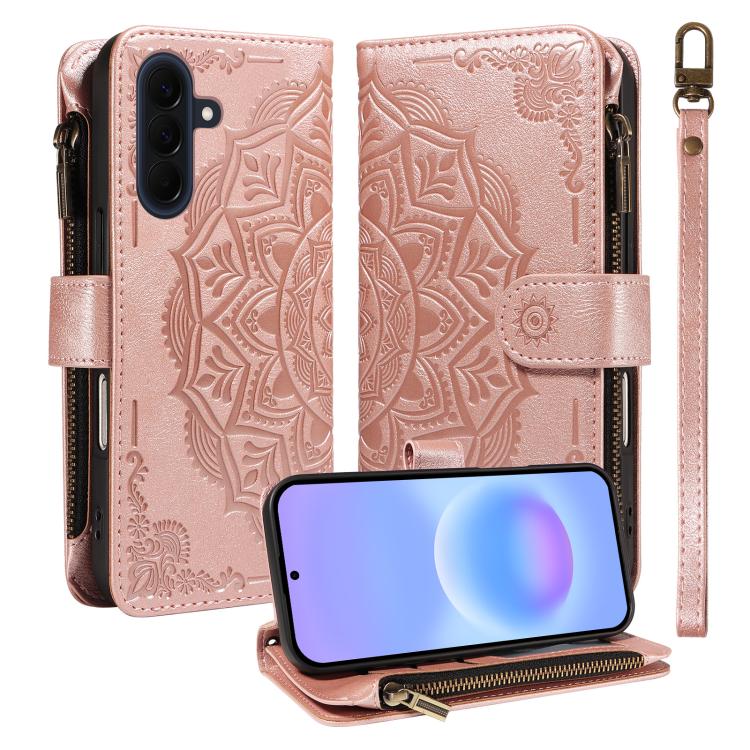 Custodia in ecopelle vegana con cerniera e protezione RFID per Samsung Galaxy