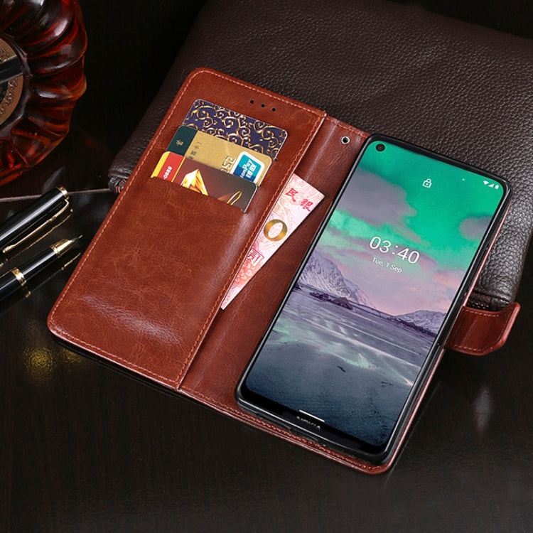 Custodia in pelle con supporto e slot per carte per Nokia 3.4, Nokia C3 e