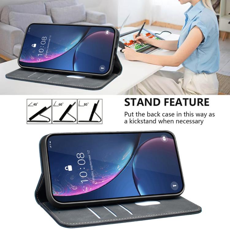 Custodia in pelle vegana con RFID per Samsung Galaxy A72 4G/5G
