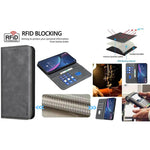 Custodia in pelle vegana con RFID per Samsung Galaxy A72 4G/5G