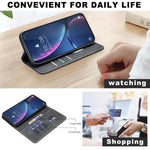 Custodia in pelle vegana con RFID per Samsung Galaxy A72 4G/5G
