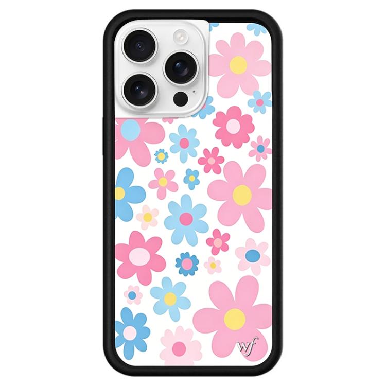 Custodia TPU con motivo WildFlow per iPhone 16 Pro Max