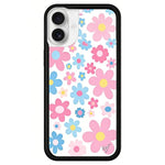 Custodia TPU con motivo WildFlow per iPhone 16