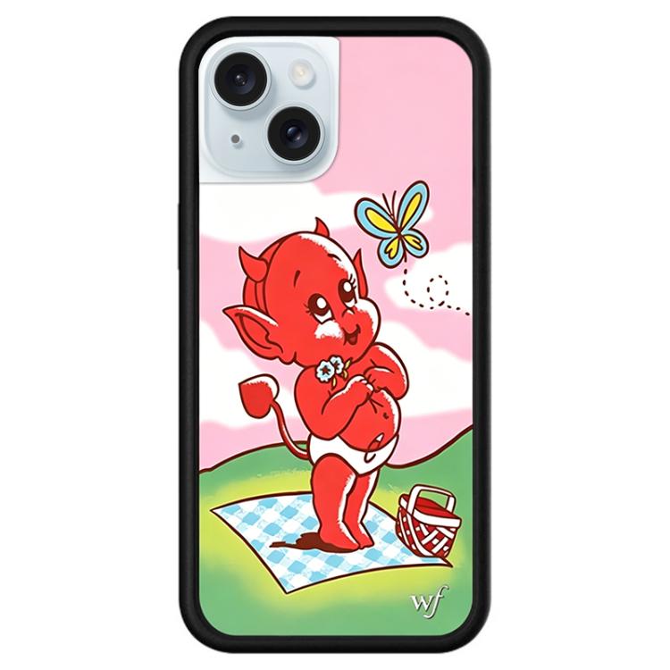 Custodia TPU con motivo WildFlow per iPhone 15 Plus