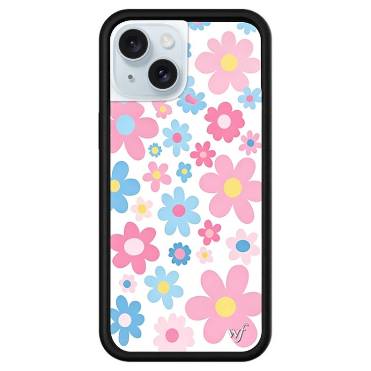Custodia TPU con motivo WildFlow per iPhone 15 Plus
