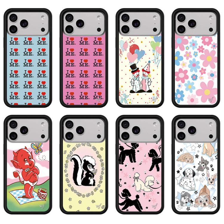Custodia TPU con motivo WildFlow per iPhone 16 Pro Max