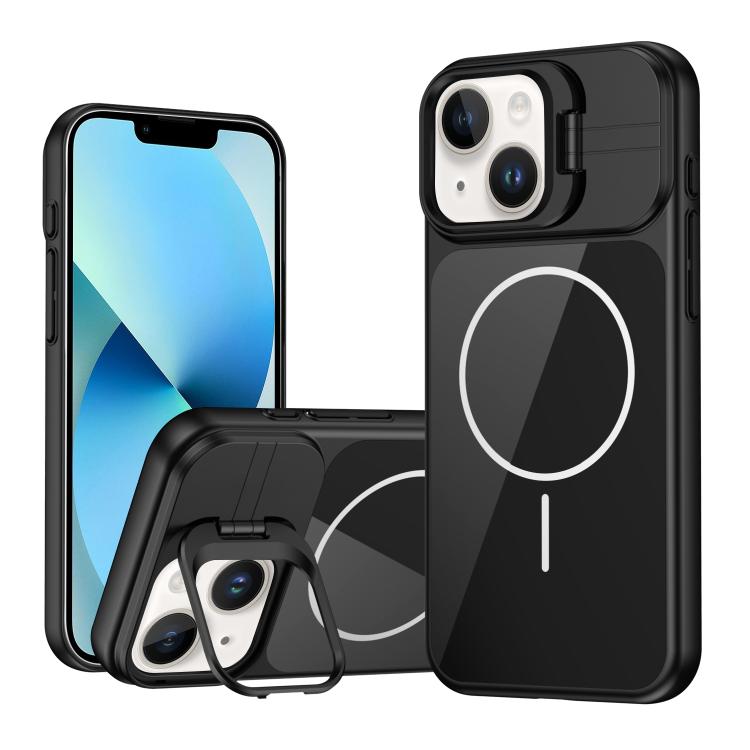 Custodia con vetro e supporto magnetico per iPhone 13