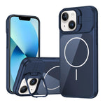 Custodia con vetro e supporto magnetico per iPhone 13