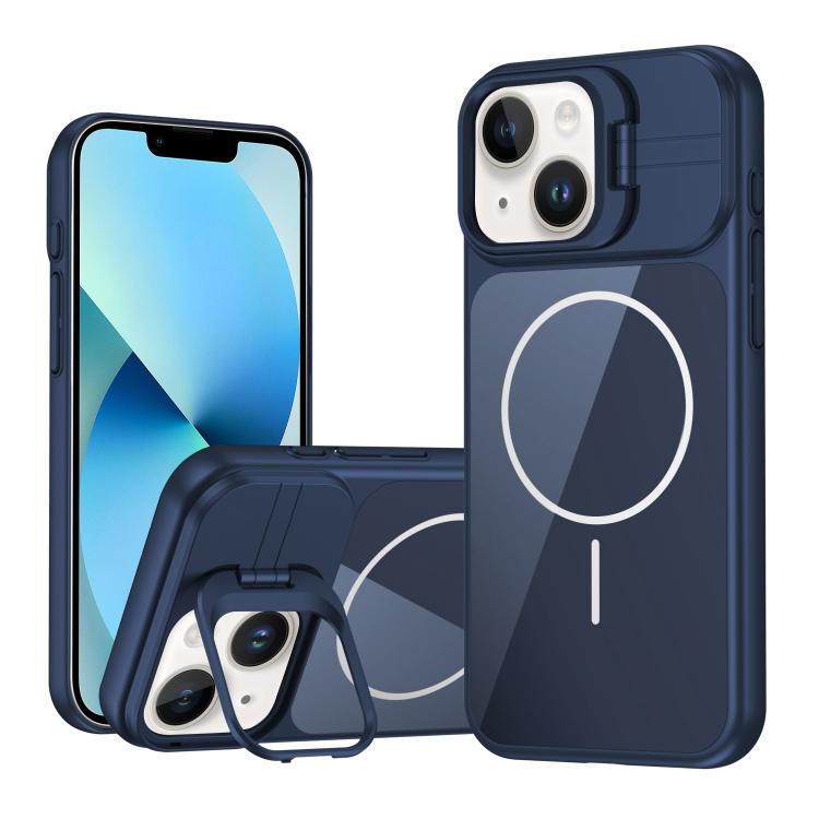 Custodia con vetro e supporto magnetico per iPhone 13