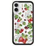 Custodia TPU con motivo WildFlow per iPhone 16
