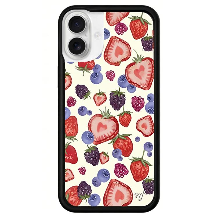 Custodia TPU con motivo WildFlow per iPhone 16