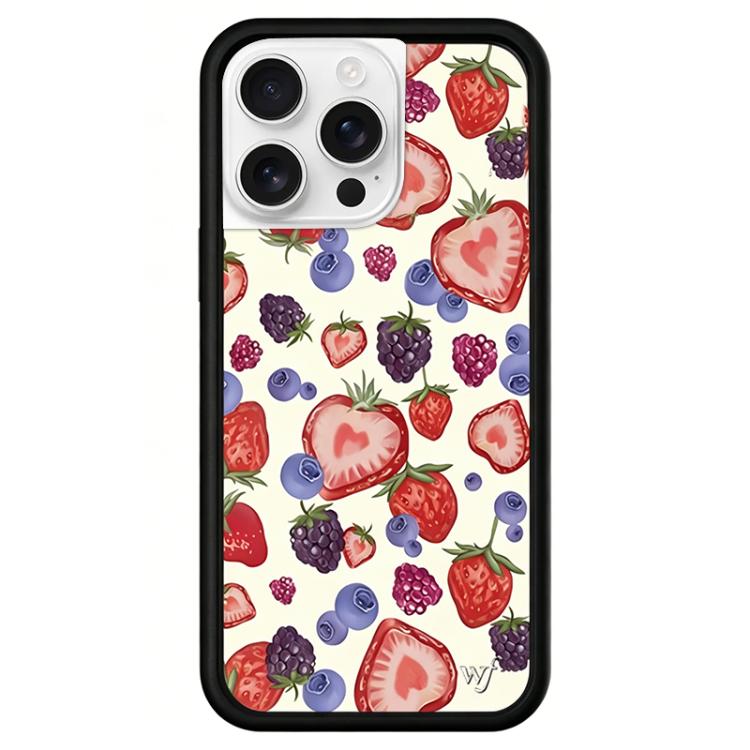 Custodia TPU con motivo WildFlow per iPhone 16