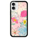 Custodia TPU con motivo floreale per iPhone 16
