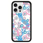 Custodia TPU con motivo floreale per iPhone 16