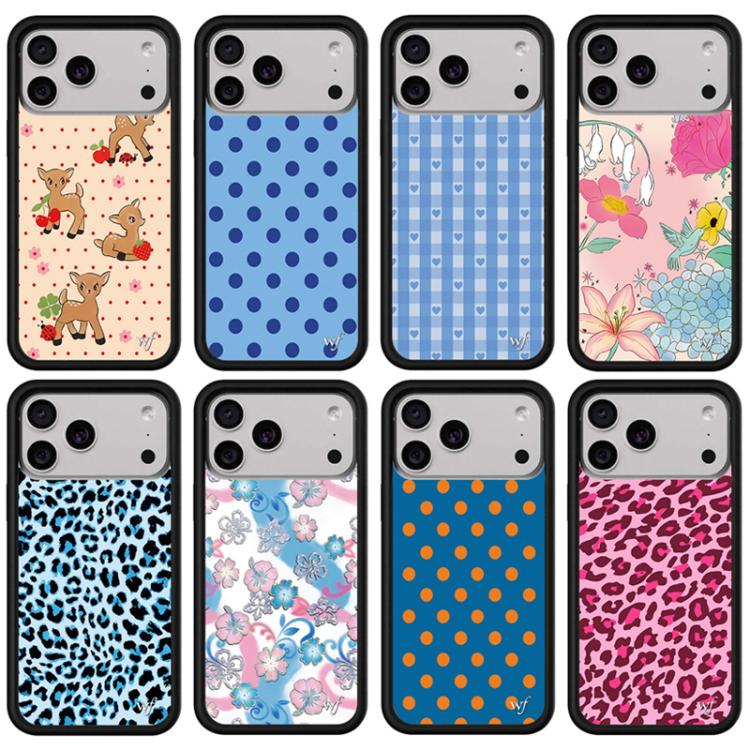 Custodia TPU con motivo floreale per iPhone 16