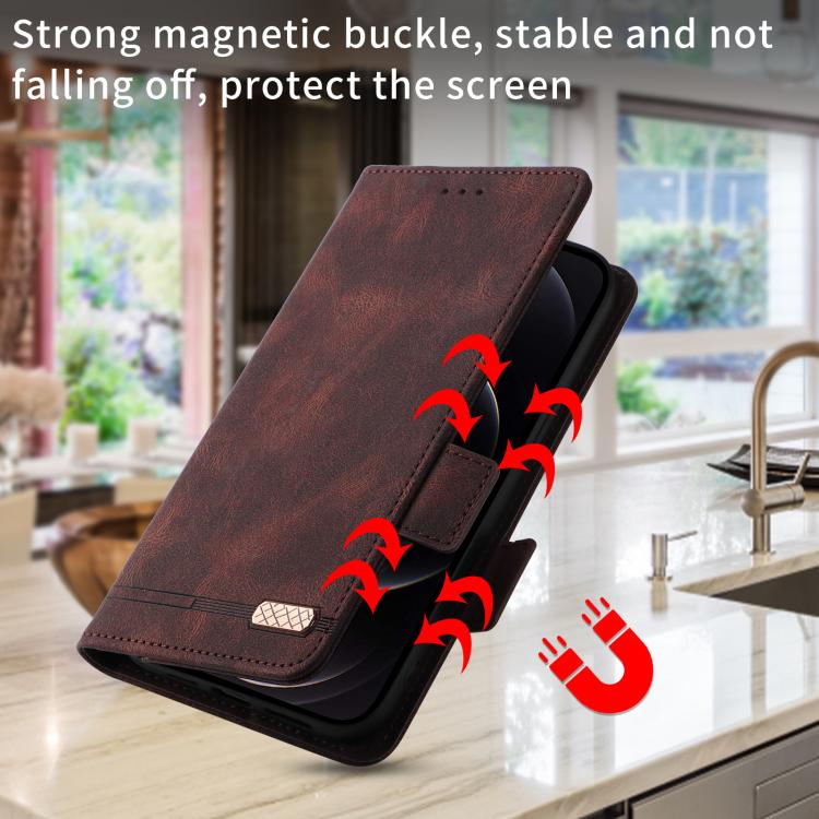 Custodia in pelle con chiusura magnetica per Galaxy A57, A37 e A27 5G