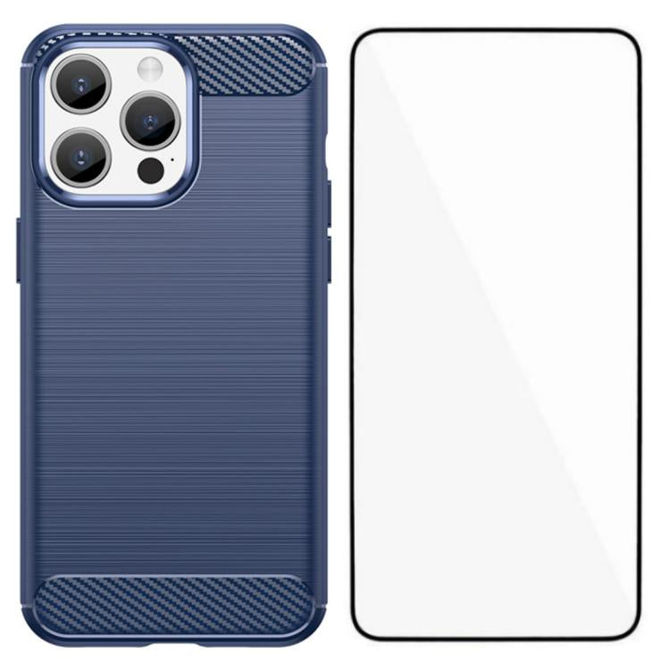 Custodia TPU antiurto con pellicola per iPhone 15 Pro Max