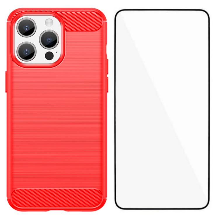 Custodia TPU antiurto con pellicola per iPhone 15 Pro Max
