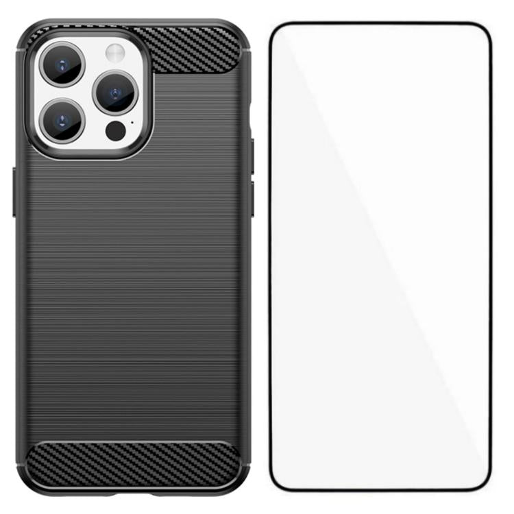 Custodia TPU antiurto con pellicola per iPhone 15 Pro Max
