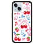 Custodia TPU con motivo WildFlow per iPhone 15 Plus