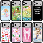 Custodia TPU con motivo WildFlow per iPhone 15 Plus